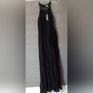 Eva Mendes New York & CO Dress Women's Medium Black Halter 2242